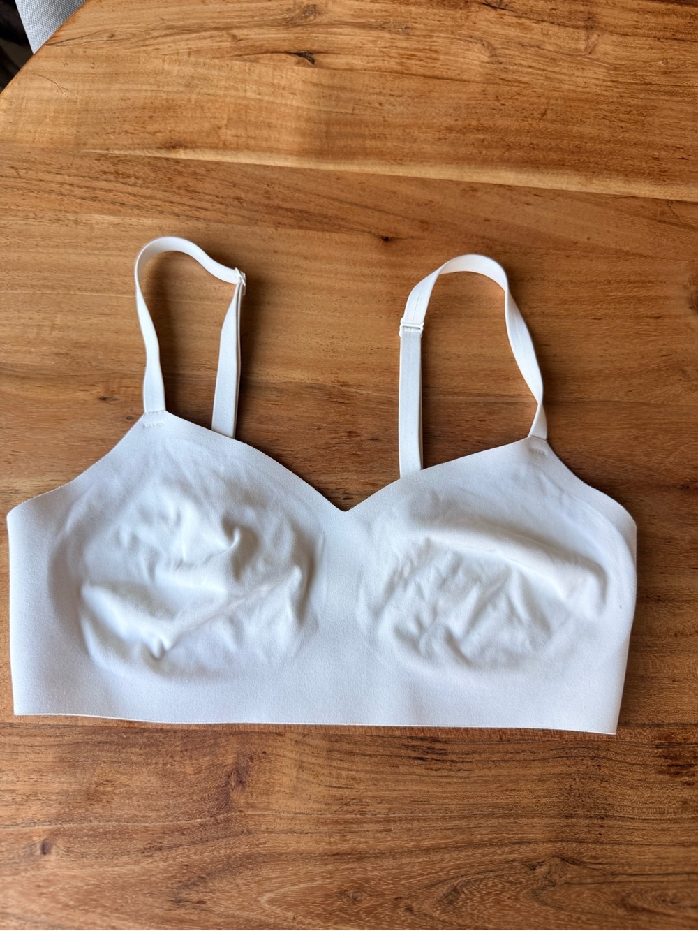 Athleta Ritual White Seamless Wireless Bralette
